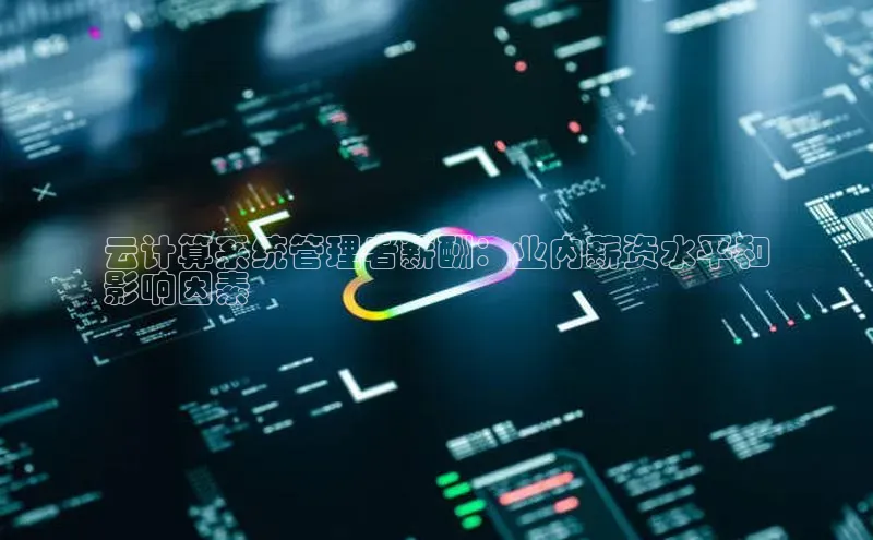 加拿大28开奖结果查询今天金山办公云计算系统管理者薪酬：业内薪资水平和
影响因素